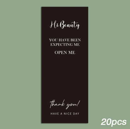 20-50pcs This Package Nice To Meet You Too Sticker Seal Label Thank You Small Business Handmade Merchandise Decoration Stickers