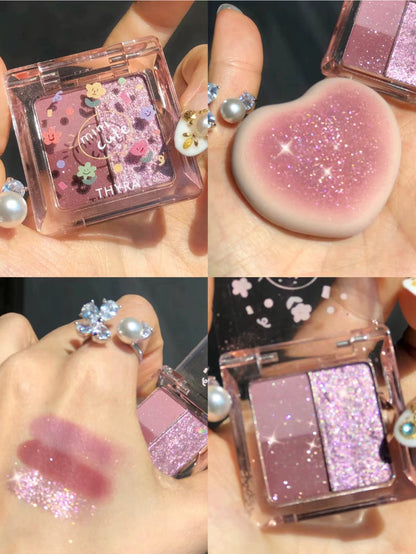 Thyra Three-Color Daily Matte Portable Eye Shadow Plate