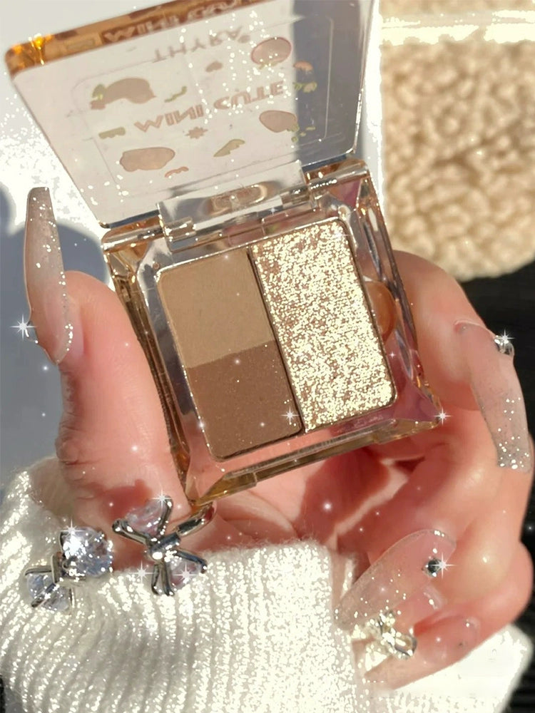 Thyra Three-Color Daily Matte Portable Eye Shadow Plate