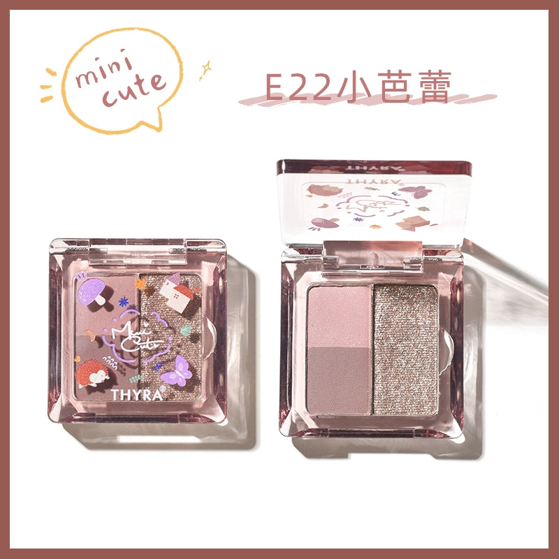 Thyra Three-Color Daily Matte Portable Eye Shadow Plate