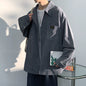 Trendy Corduroy Fall and Winter Loose Lapels Raccoon Outwear