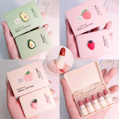 Sample Fruit Yellow Skin White Portable Lipstick in a Box