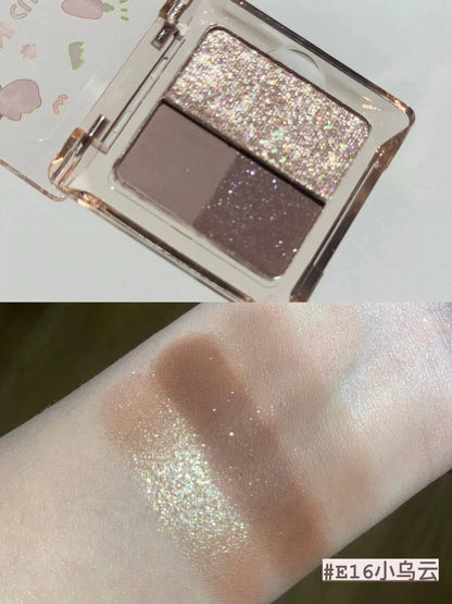 Thyra Three-Color Daily Matte Portable Eye Shadow Plate