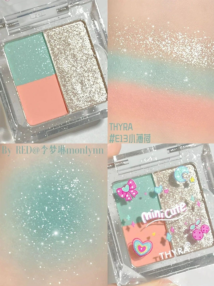 Thyra Three-Color Daily Matte Portable Eye Shadow Plate
