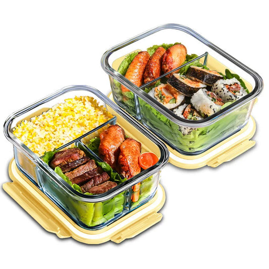 Heat-Resistant Glass Bento Food Storage Containers