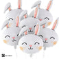 43pcs Rabbit Balloon Set With 32inch 1-9 Pink Number Balloon for Easter Themed Birthday Party Decoration Kids Toys Helium Globos