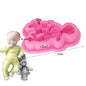 3D Sleep Baby Shape Cooking Tools Silicone Mold For Baking Kitchenware Chocolate Candy Jelly Fondant Cake Decorating