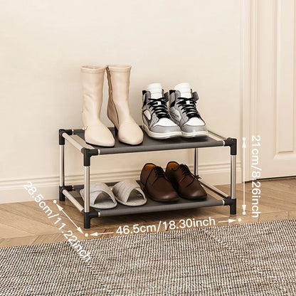 Stylish Metal Shelf Shoe Rack Organizer Stand