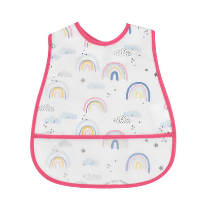Adjustable Baby Bibs Waterproof Pocket Lunch Feeding Bibs