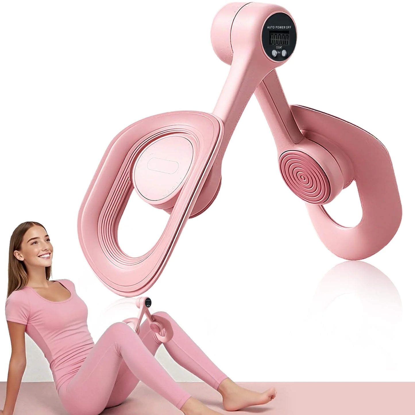Women Postpartum Repair Pelvic Floor Muscle Leg Clamps Trainer LED Counted Exerciser Beauty Leg Convenient Fitness Equipment