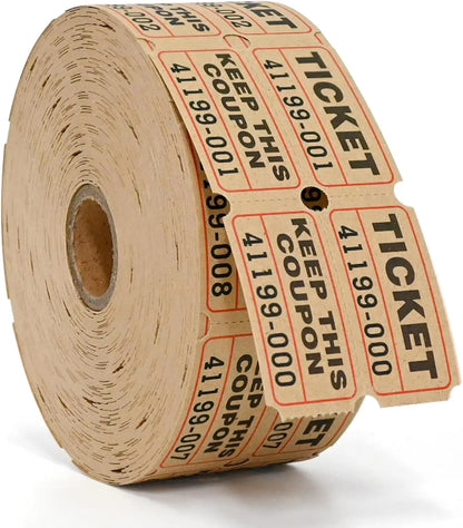 L LIKED Raffle Tickets Double Rolls 1000 per Roll 50/50 Raffle Tickets for Events, Entry, Class Reward, Prizes