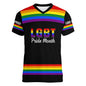 Fashion Gay Pride LGBT T-shirt For Men Women Love is Love Rainbow V Neck T Shirt Street Party Short Sleeve Oversized Tee Shirts