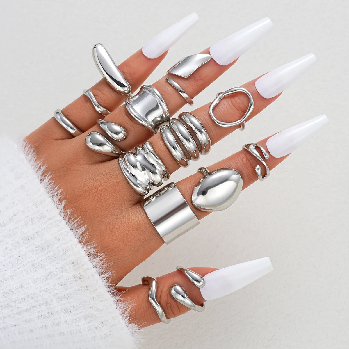 14 Piece Simple Luxury Ring Set