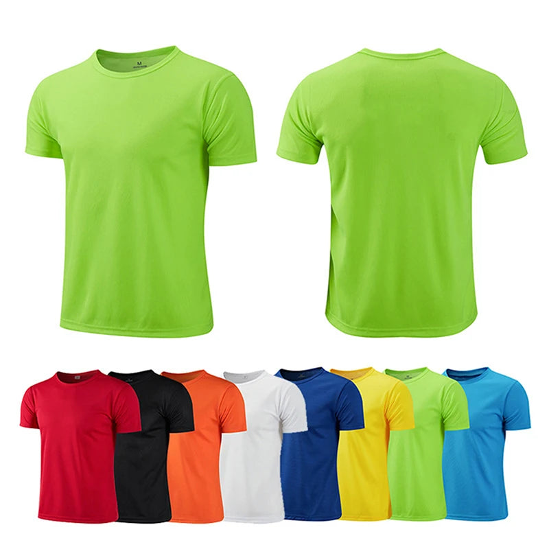 Running Shirts Soccer Shirts Men's Jersey Sportswear Mens Jogging T-Shirts Quick Dry Compression Sport T-Shirt Fitness Gym
