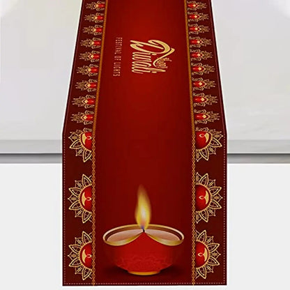 Hanukkah Menorah Table Runner – Star of David Holiday Home Décor