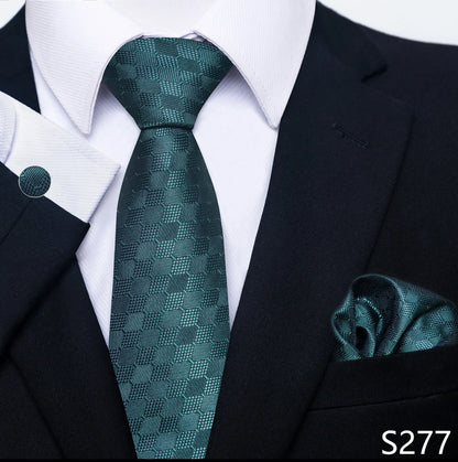 Silk Tie Pocket Squares Necktie Suit Accessories