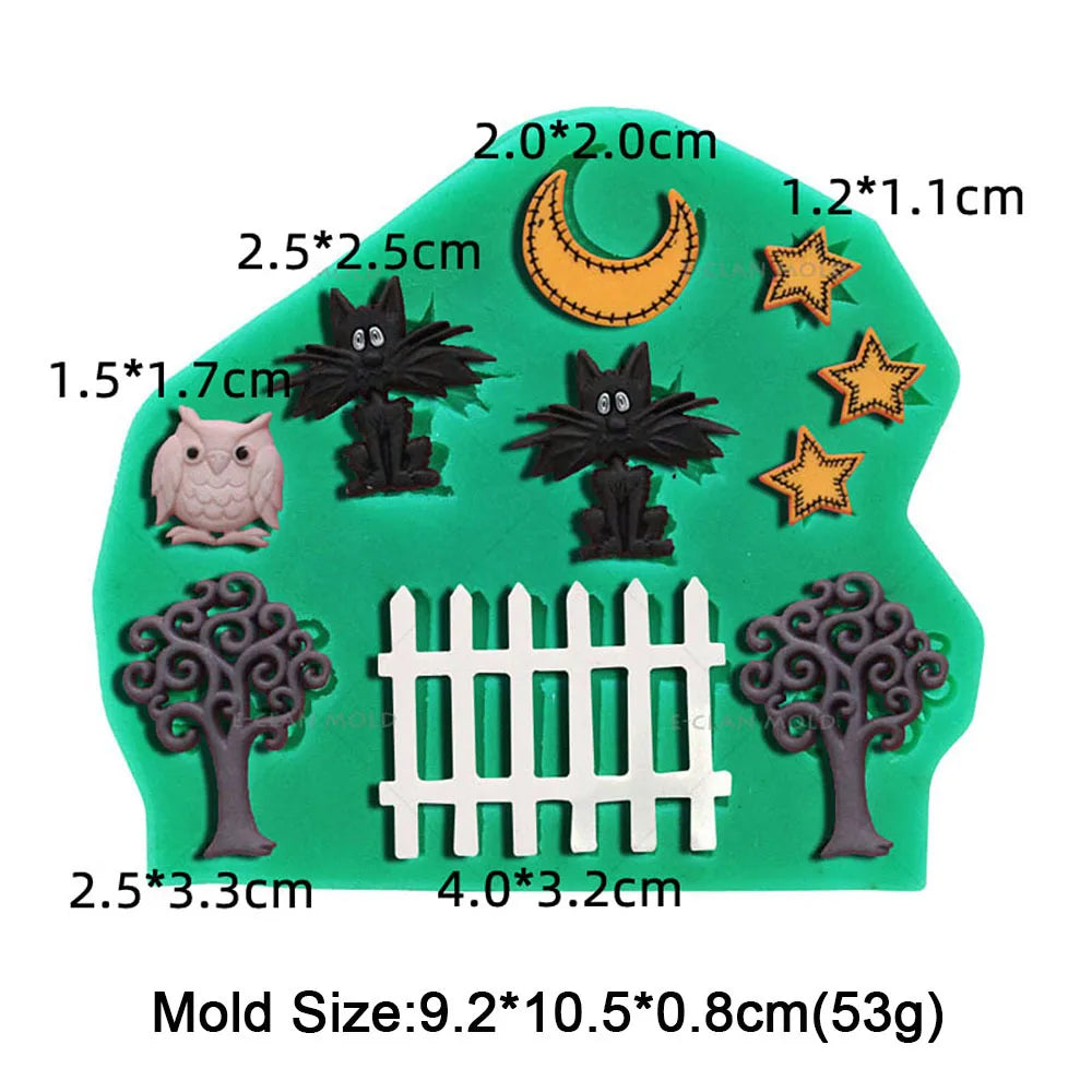Cat Silicone Mold Cute Kitten Styles Baking Fondant Cake Decorating Tools Chocolate Sugar Cupcake DIY Kitchen Baking Mould
