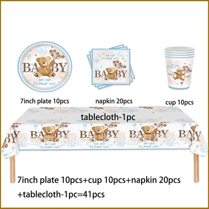 Teddy Bear Birthday Party Disposable Supplies