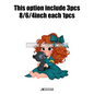 Love Cute Cartoon Little Baby Princess Girls Character Iron on DTF Transfers Washable Stickers Ready to Press for Clothes Bags
