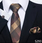 Silk Tie Pocket Squares Necktie Suit Accessories