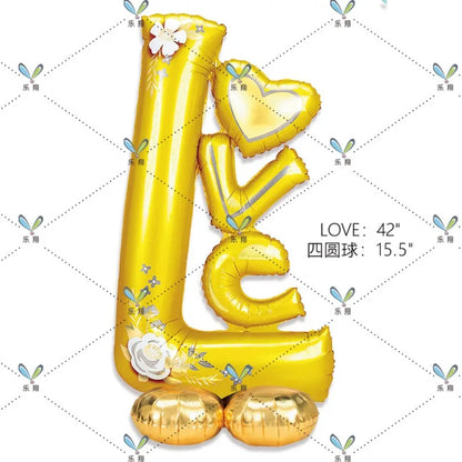 Boutique Standing Base Moon Stars Clouds Cake Aluminum Film Balloon Birthday Party Decoration Baby Bath