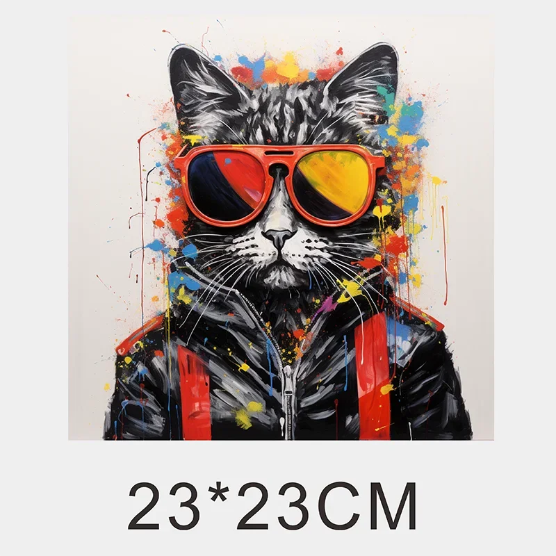 Graffiti Animal Iips Fashion Iron Sticker Patch For Clothing T-shirt DIY Hoodie Jacket Sticker DTF PPatch Is Waterproof
