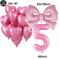 Giant Black Pink Bow Balloon Coquette Birthday Party Decorations Bowknot Balloon for Girls Baby Shower Bridal Wedding Supplies