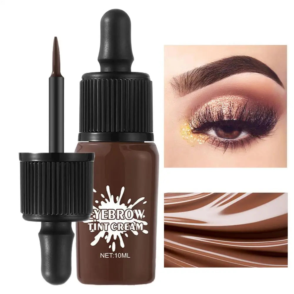 Peel-off Eyebrow Gel Coffee/black Eyebrow Tint Cream Permanent Eye Brow Tattoo Tint Long-lasting Waterproof Dye Eyebrow Gel
