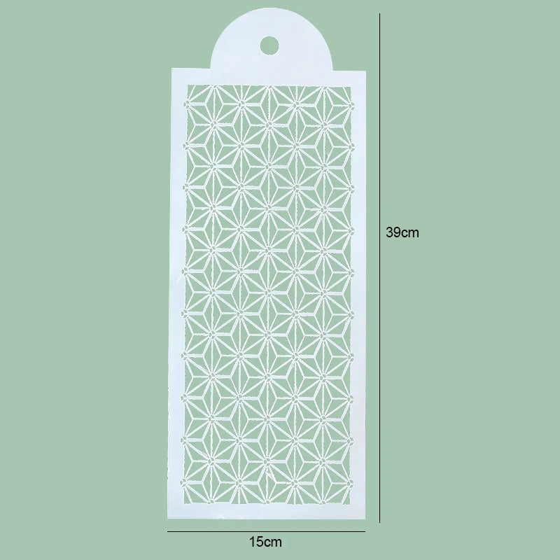 FAIS DU Fondant Cake Mesh Stamps Stencils For DIY Craft Making Wedding Cake Design Plastic Spray Template Cookie Painting Mold