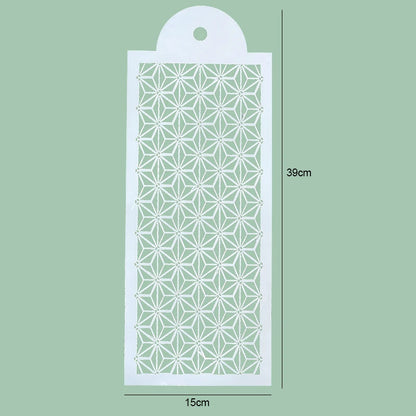 FAIS DU Fondant Cake Mesh Stamps Stencils For DIY Craft Making Wedding Cake Design Plastic Spray Template Cookie Painting Mold
