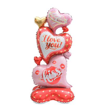 10‑Pack 18" “Te Amo” Heart Foil Balloons – Valentine’s Day & Wedding Helium Decorations