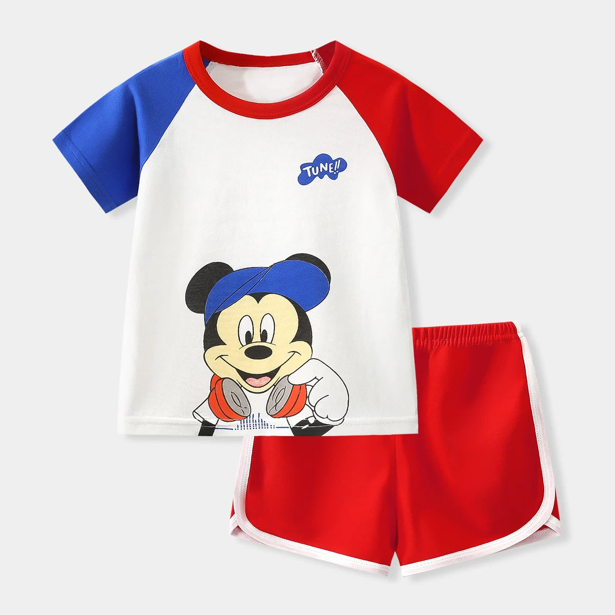 Baby Boys Girls Cartoon T Shirt + Shorts Set Cute Cartoon Pajama Set