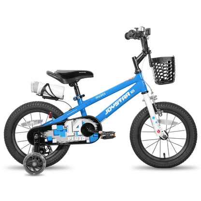 JOYSTAR 12 14 16 18 20 Inch Kids Bike with Light Up Training Wheels, Kids' Bicycle for Boys Girls Age 3-12 Years, Children Bikes