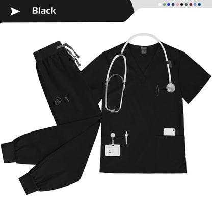 Wholesale Nurse Uniform Set Doctor Nurses Dental Hospital Uniforms Joggers Pants Sets Beauty Spa Nursing Articles Scrub Workwear