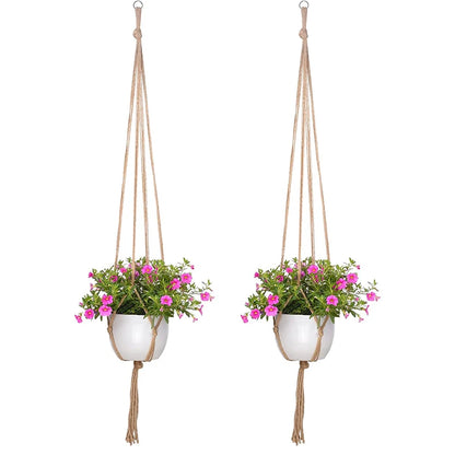 Hanging Plant Pot Hanging Basket Vases with Hook Creative Macrame Suspension Plant Planters for Hanging  Flower Pot Net