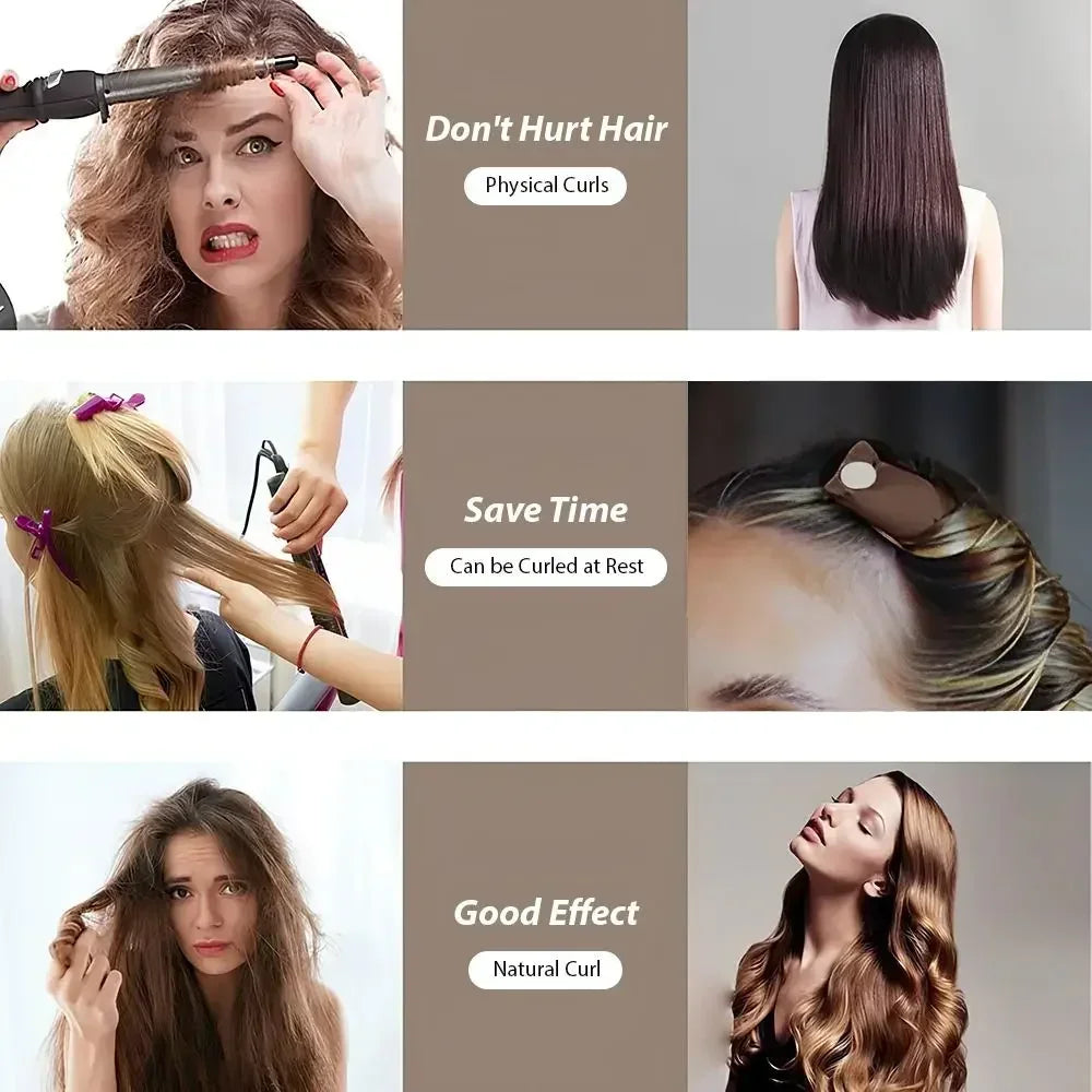 Heatless Curling Rod Headband Soft Hair Curlers No Heat Hair Rollers Sleeping Overnight Lazy Curls Flexi Rods Hair Styling Tools