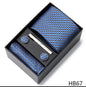 Men's  Tie Pocket Squares Necktie Box Set