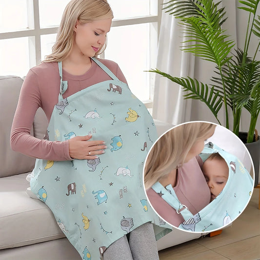 Maternity Nursing Cover Scarf, Baby Stroller,Car Seat Cover,Lightweight & Breathable Nursing Apron for Breastfeeding