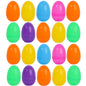 50/10PCS Easter Fillable Eggs Colorful Plastic Eggshell Creative Easter Gift Box Children's Toys Wedding Birthday Party Decor