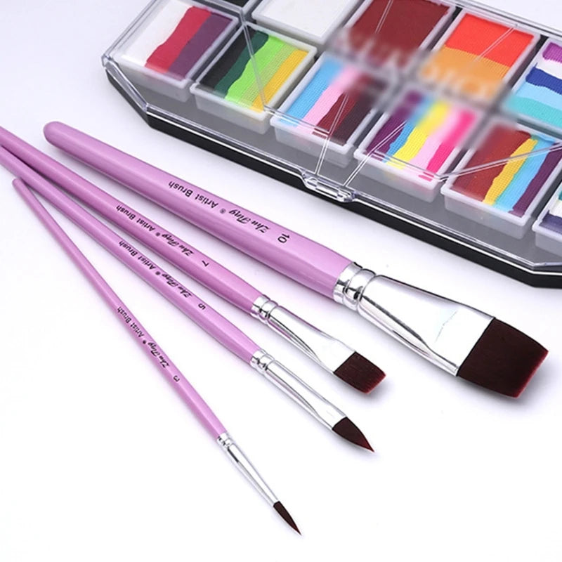 10 Pcs Paint Brushes Set Watercolor Paint Brushes Drawing Supplies for Body Face