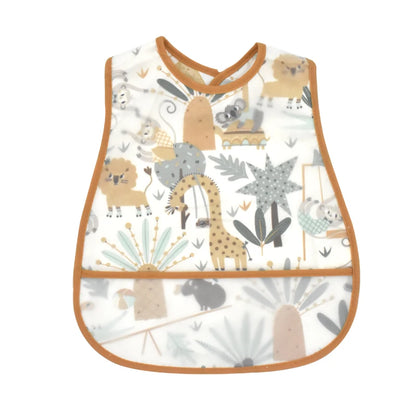 Adjustable Baby Bibs Waterproof Pocket Lunch Feeding Bibs