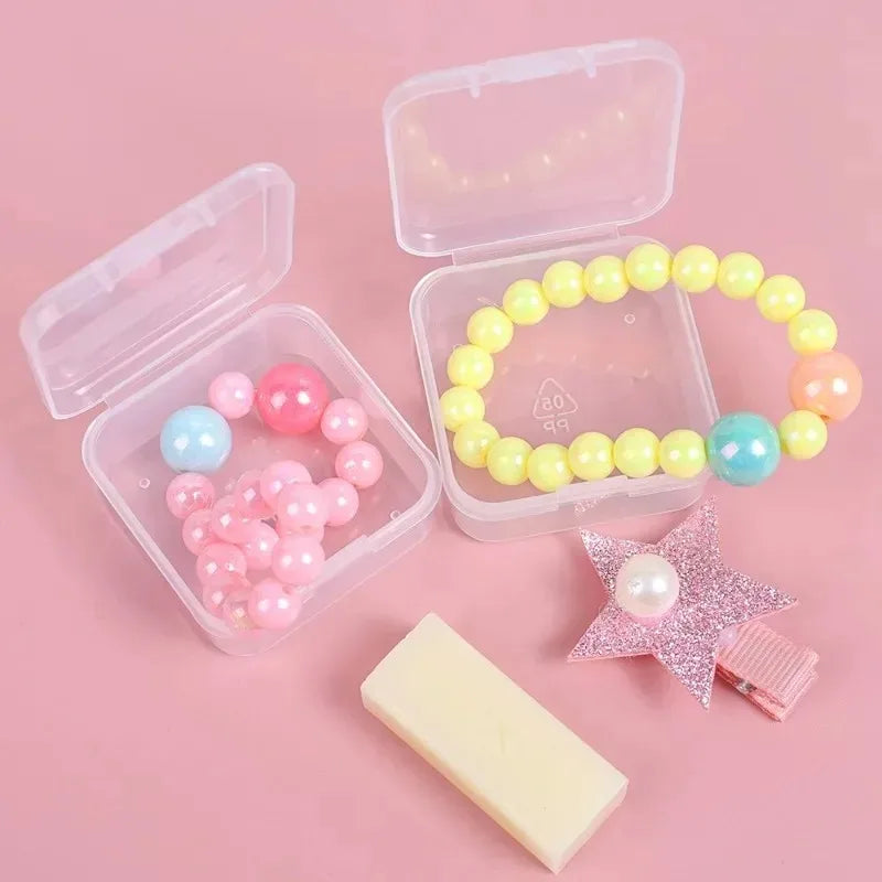 Mini Transparent Storage Boxes – Portable Containers for Earrings, Rings & Small Accessories (6/60pcs)