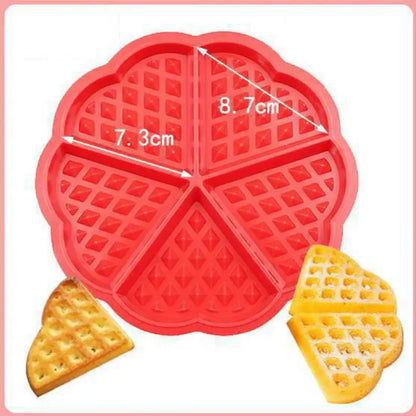 DIY Round Waffle Silicone Mold – Food‑Grade Chocolate, Candle & Baking Tool