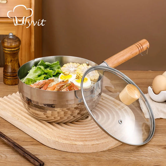 Professional Stainless Steel Saucepan with Lid