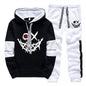 Mens Tracksuit Printed Single Piece Sweatshirts Sweatpants Casual Hoodie Pants Outdoors