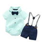 Kids Boys Formal Party Outfits Clothes Set Wedding Birthday Toddler Boy Gentleman Handsome Children Elegant Suit 1 2 3 4 5 Years
