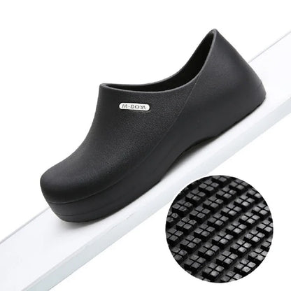 High Quality White Chef Shoes for Men Hotel Restaurant Kitchen Waterproof Work Shoes Catering Anti-Slip EVA Cook Waiter Shoess