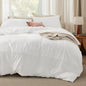 Duvet Cover Queen - Boho Bedding, Tufted Queen Duvet Cover- 3 Pieces Embroidery