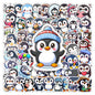 Lovely Penguin Stickers Cartoon DIY Toys Gift Decorative Decal for Kids Scrapbook Junk Journals Laptop Luggage Bottle Waterproof