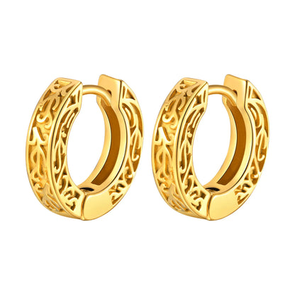 Thick Small Hoop Earrings for Men Teens, Anit Allergy Stainless Steel Huggies Earrings, Unisex Punk Rock Ear Jewelry